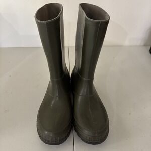"NORA Waterproof Rubber Work Boots Green Men's Size 43 UK  US 9 Heavy Duty"